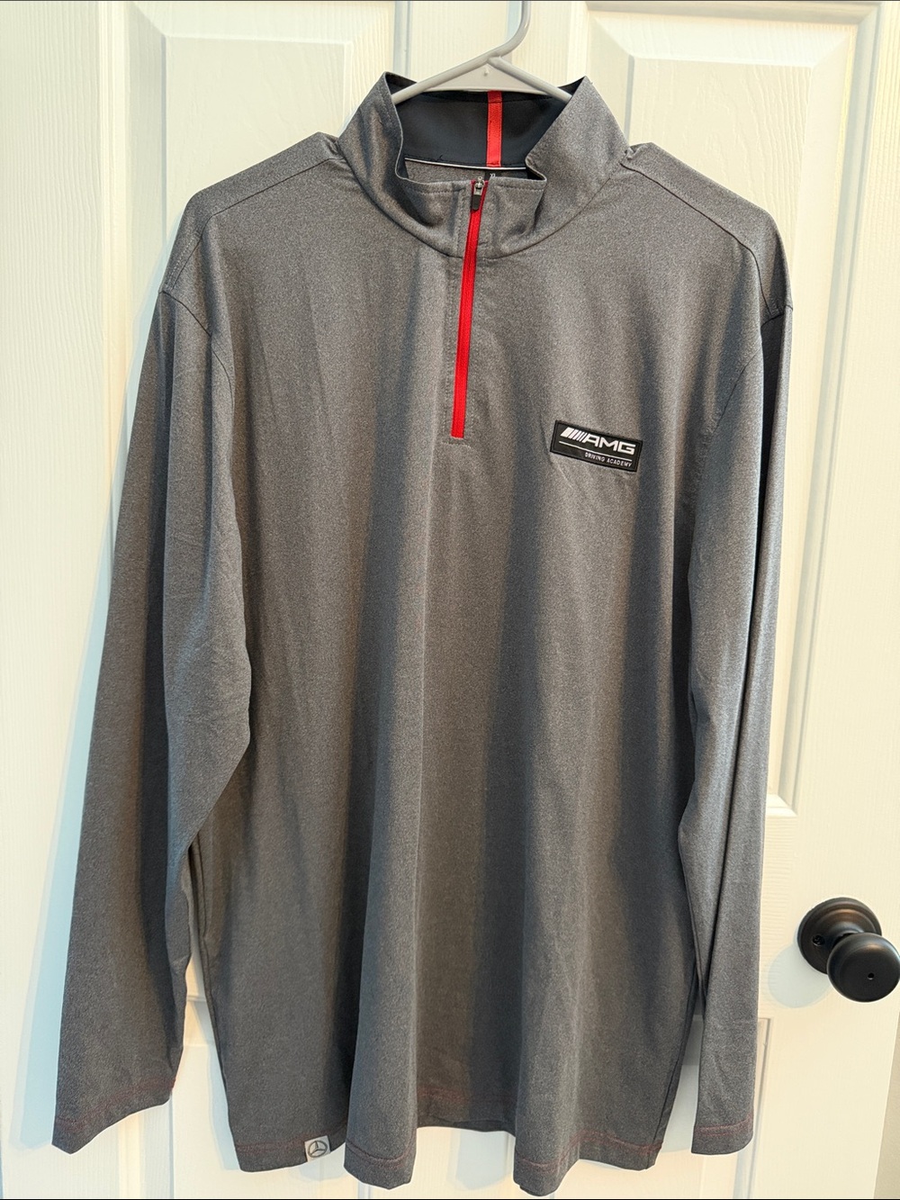 Men's Gray Lightweight Quarter-Zip Shirt Jacket